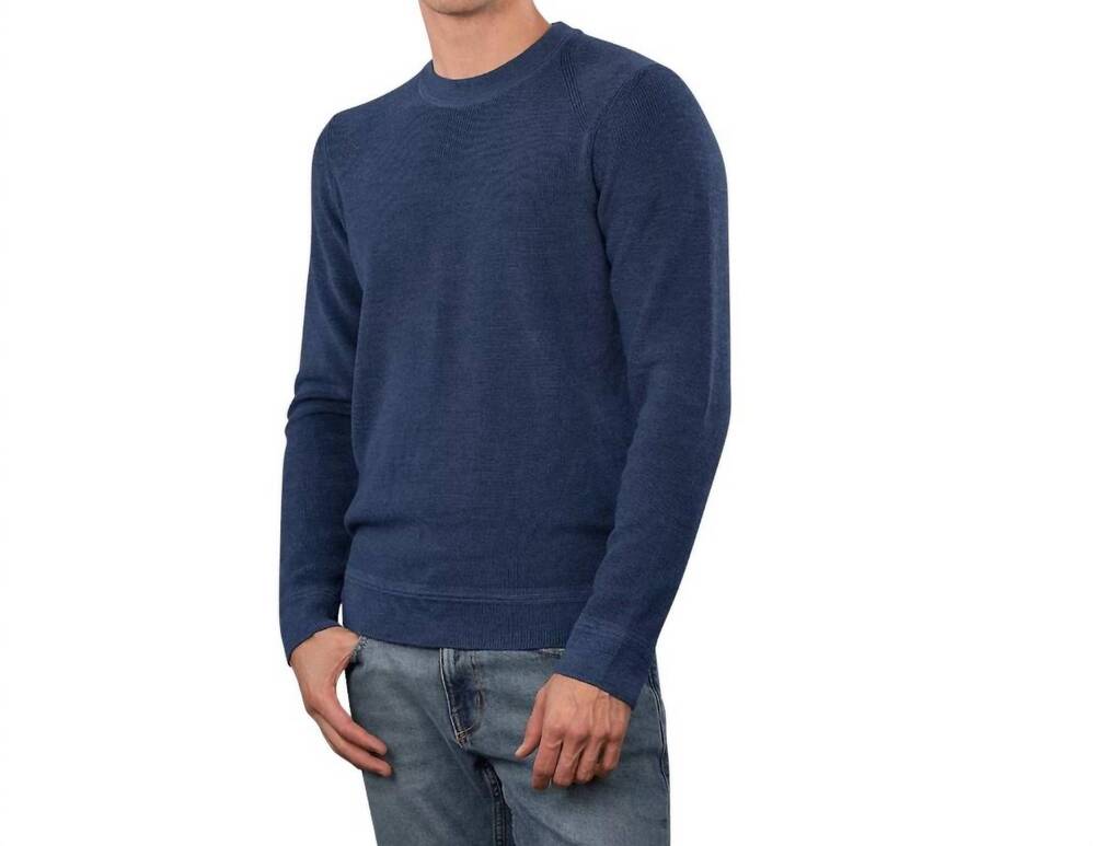 NEW BRAX crew neck sweater in baltic